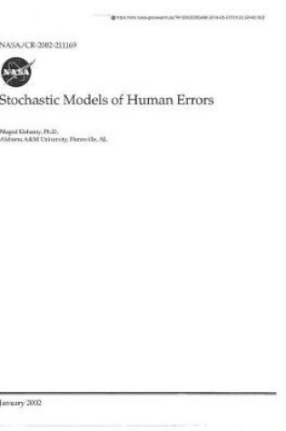 Cover of Stochastic Models of Human Errors