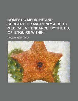 Book cover for Domestic Medicine and Surgery