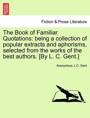 Book cover for The Book of Familiar Quotations