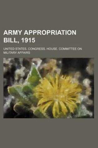 Cover of Army Appropriation Bill, 1915
