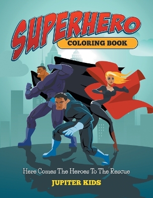 Book cover for Superhero Coloring Book