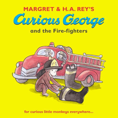 Book cover for Curious George and the Fire-fighters