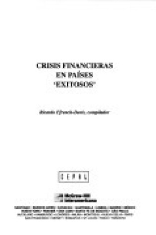 Cover of Crisis Financieras En Paises Exitosos