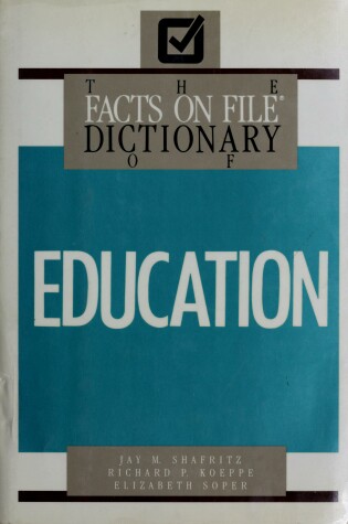 Cover of Dictionary of Education