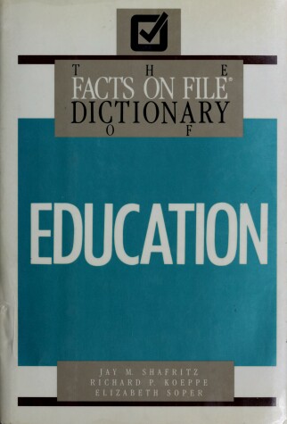 Book cover for Dictionary of Education