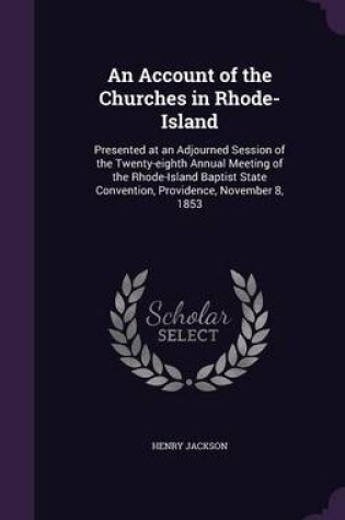 Cover of An Account of the Churches in Rhode-Island