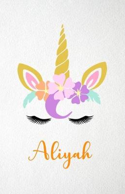 Book cover for Aliyah A5 Lined Notebook 110 Pages