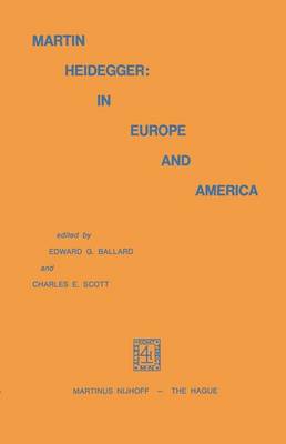 Book cover for Martin Heidegger: In Europe and America