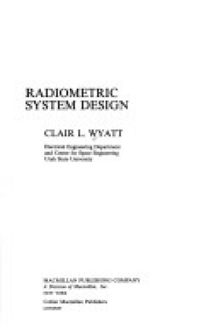 Cover of Radiometric System Design