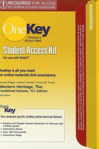 Cover of WebCT, Student Access Kit, The Western Heritage, Combined Volume, TLC Edition