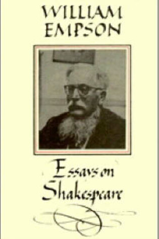 Cover of William Empson: Essays on Shakespeare