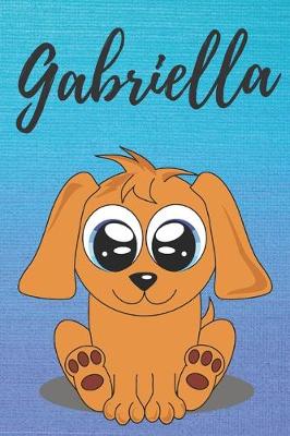 Book cover for Gabriella dog coloring book / notebook / journal / diary