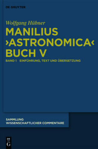 Cover of Manilius, Astronomica Buch V