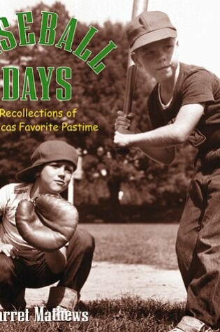 Cover of Baseball Days