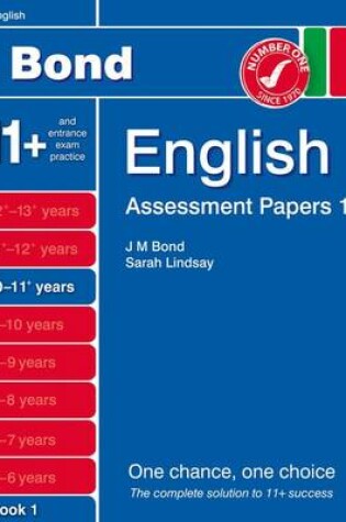 Cover of Bond Assessment Papers English 10-11+ Yrs Book 1