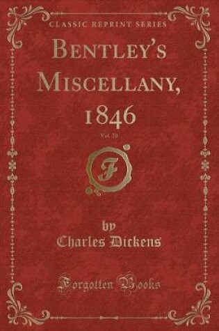 Cover of Bentley's Miscellany, 1846, Vol. 20 (Classic Reprint)