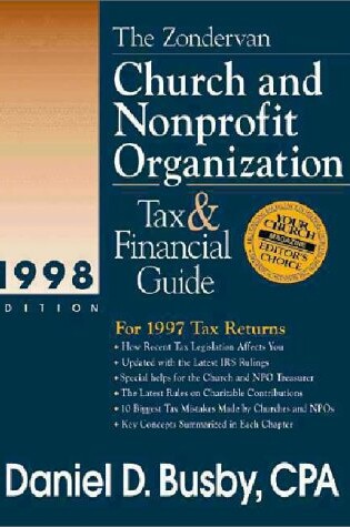 Cover of The Zondervan Church and Nonprofit Organization Tax and Financial Guide 1998