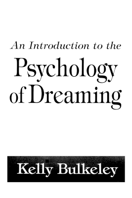 Book cover for An Introduction to the Psychology of Dreaming