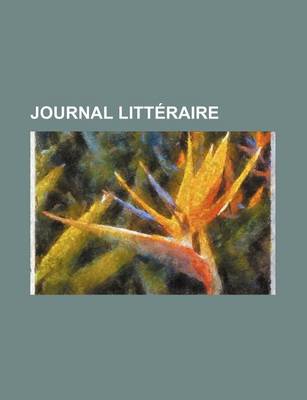 Book cover for Journal Litteraire (17)