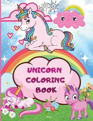 Book cover for Unicorn Coloring Book