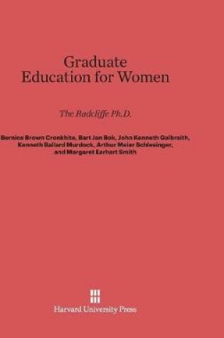 Cover of Graduate Education for Women