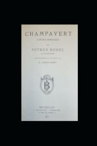 Cover of Champavert- Contes immoraux illustrated