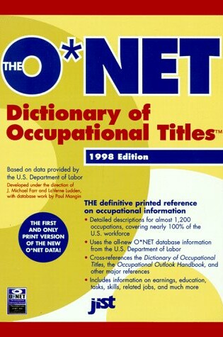 Cover of O*Net Dictionary of Occupational Titles