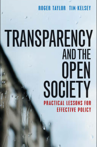 Cover of Transparency and the Open Society