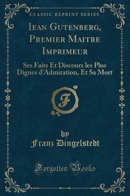 Book cover for Iean Gutenberg, Premier Maitre Imprimeur