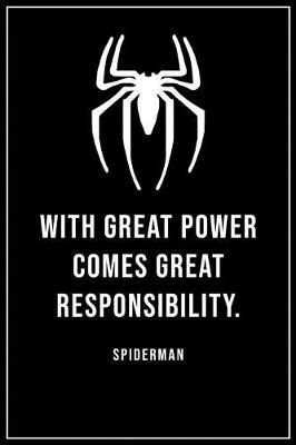 Book cover for With Great Power Comes Great Responsibility Spiderman