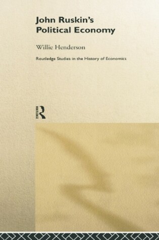 Cover of John Ruskin's Political Economy