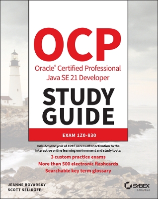 Book cover for OCP Oracle Certified Professional Java SE 21 Developer Study Guide