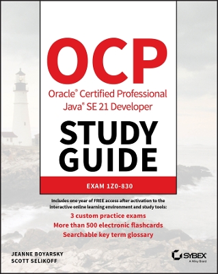 Book cover for OCP Oracle Certified Professional Java SE 21 Developer Study Guide