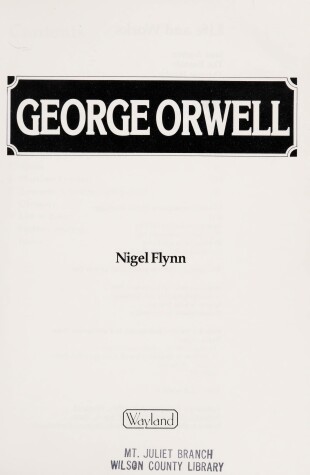 Book cover for George Orwell