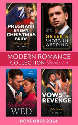 Book cover for Modern Romance November 2024 Books 1-4