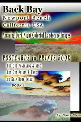 Cover of Back Bay Newport Beach California USA Amazing Dark Night Colorful Landscape Images Postcards in Prints Book