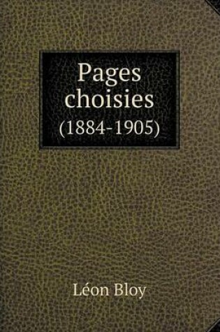 Cover of Pages choisies (1884-1905)