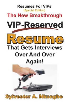 Book cover for Resumes For VIPs (Special Edition)