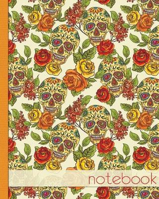 Book cover for Orange Sugar Skull Notebook