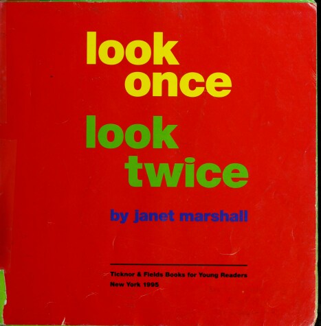 Book cover for Look Once, Look Twice
