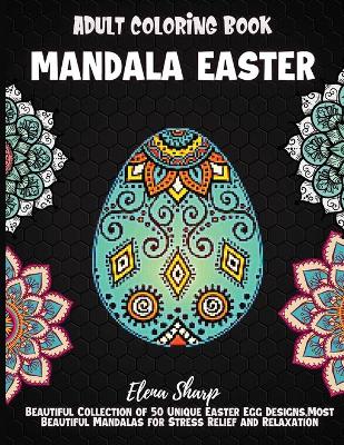 Book cover for Mandala Easter Adult Coloring Book