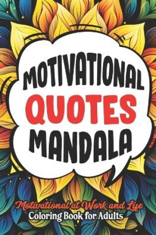 Cover of Motivational Quotes Coloring Book