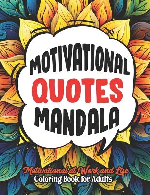 Book cover for Motivational Quotes Coloring Book