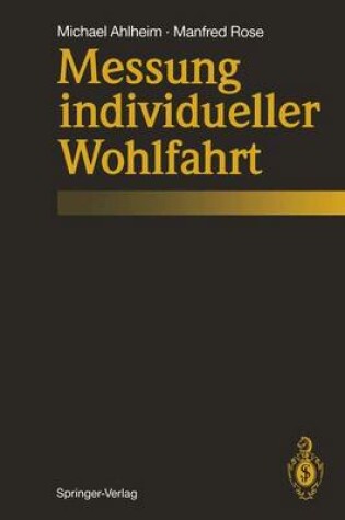 Cover of Messung Individueller Wohlfahrt