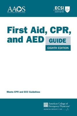 Book cover for First Aid, CPR, and AED Guide