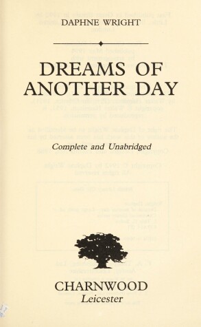 Book cover for Dreams of Another Day