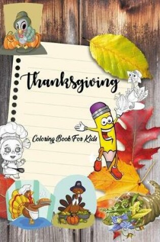 Cover of Thanksgiving Autumn Coloring book for kids