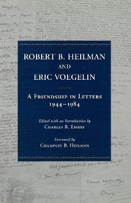 Book cover for Robert B. Heilman and Eric Voegelin