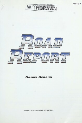 Cover of Road Report