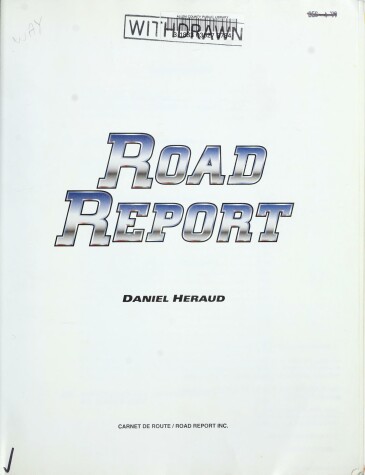 Cover of Road Report